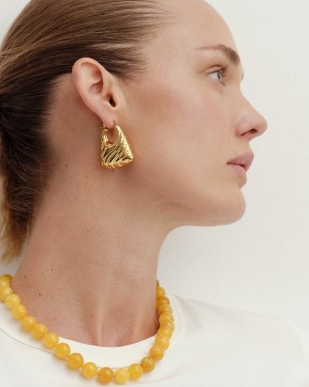 Anja Hoop Earrings Gold