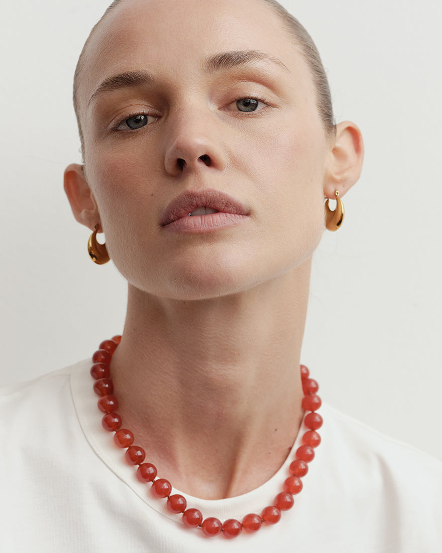 Bara Hoop Earrings Gold