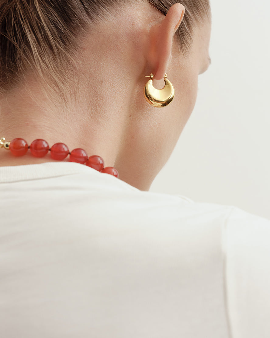 Bara Hoop Earrings Gold