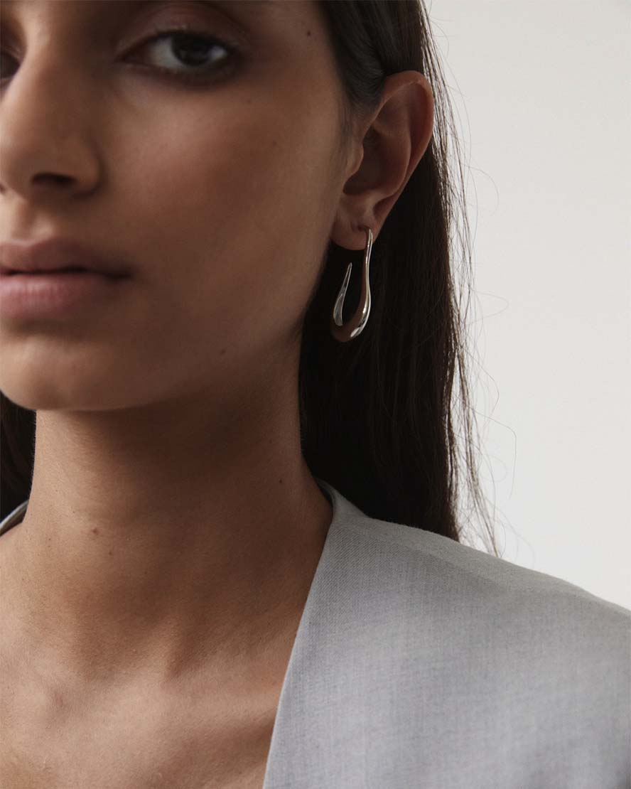 Alora Earrings in Silver