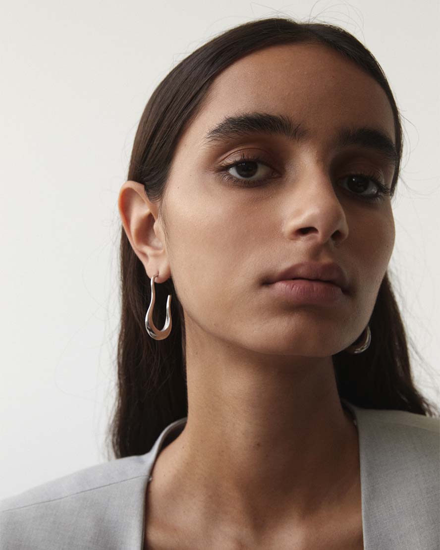 Alora Earrings in Silver