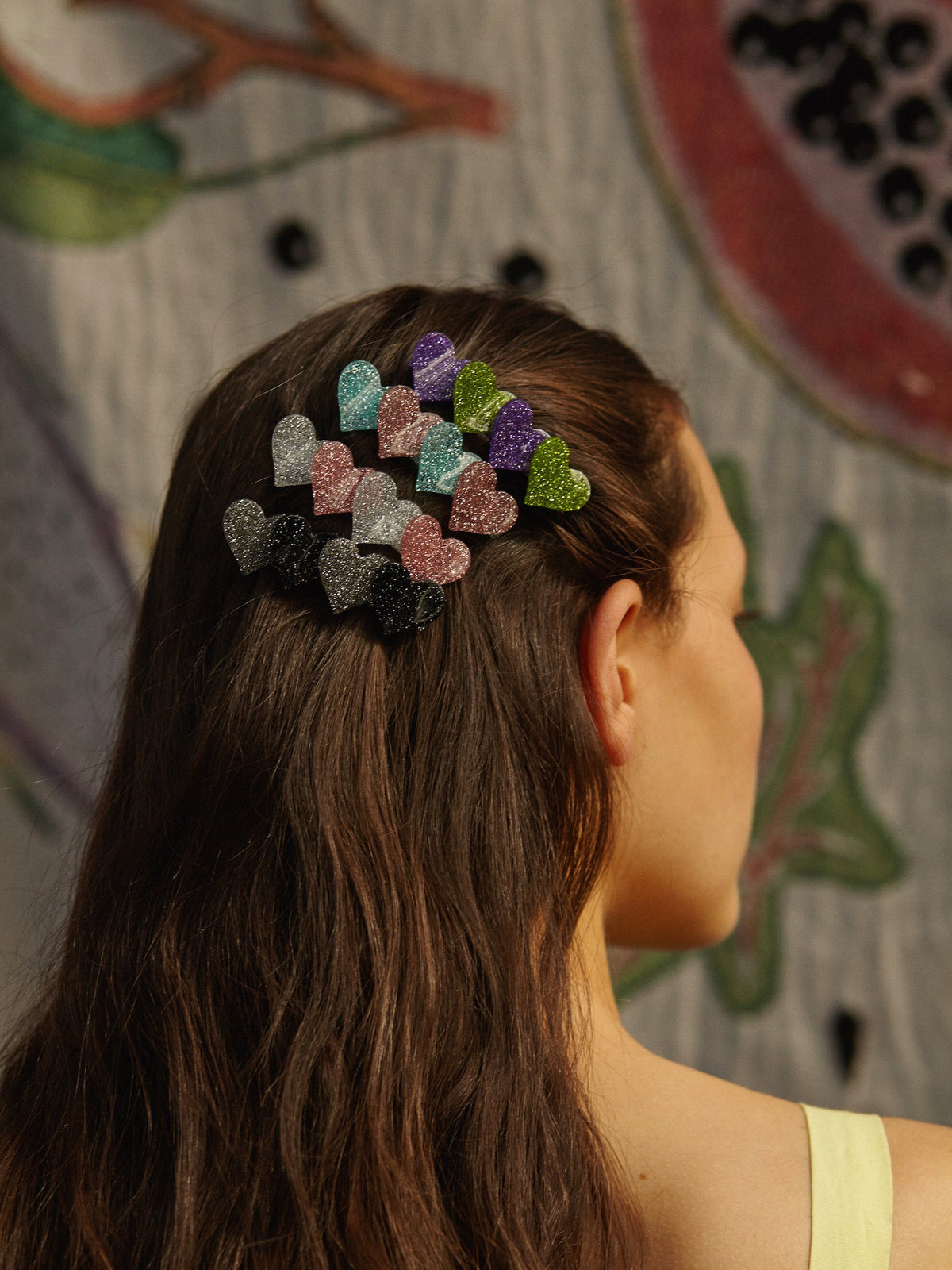 Bambi Clips Pink & Black