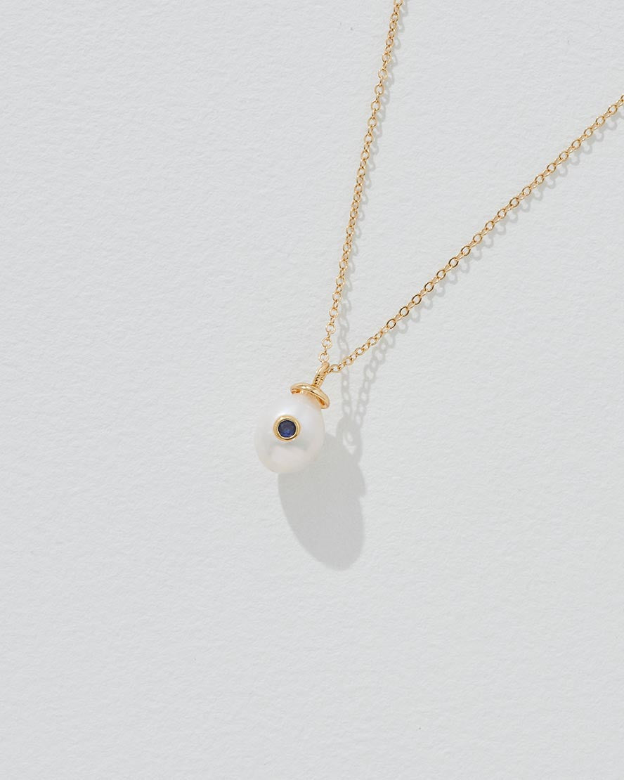 Birthstone Pearl Pendant Necklace