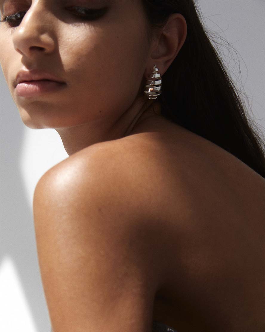 Gwen Earrings in Silver