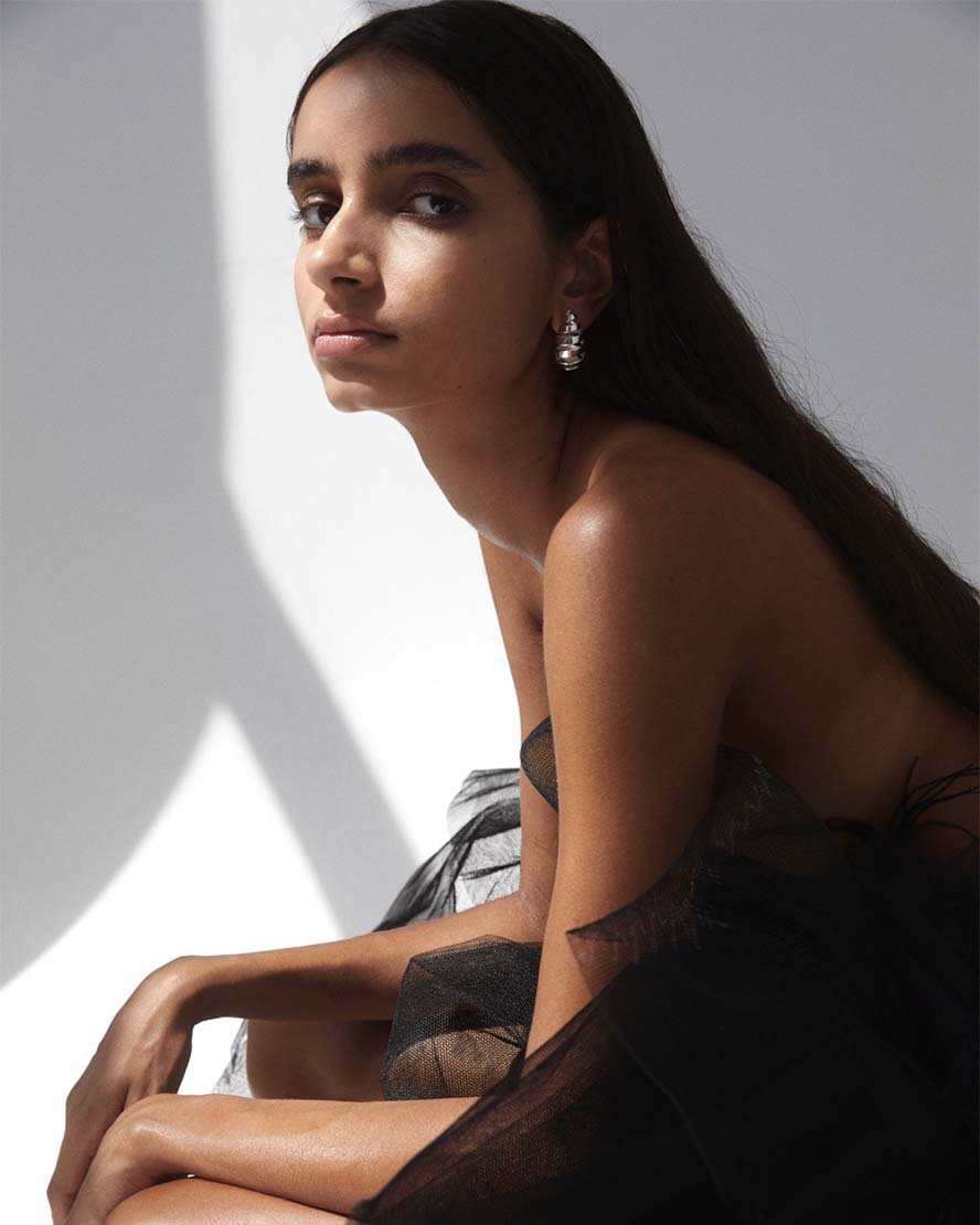 Gwen Earrings in Silver