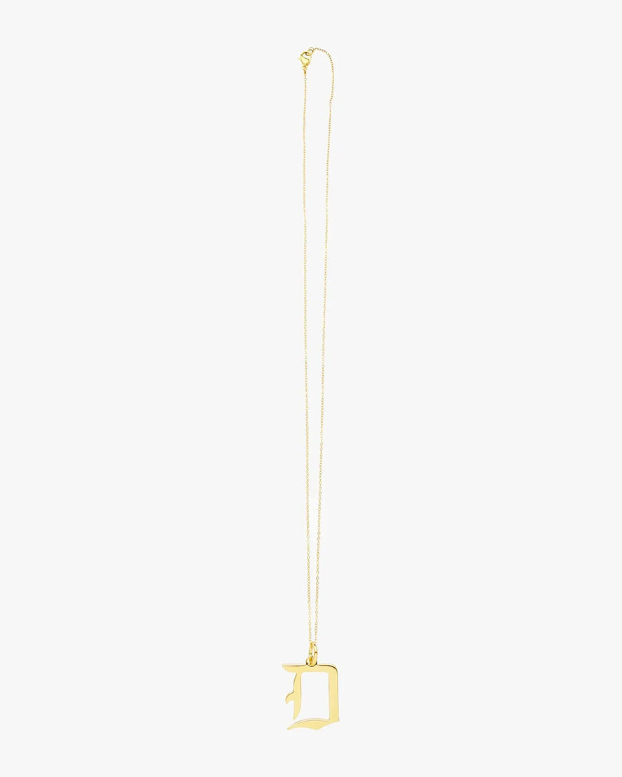 Gold Letter D Necklace