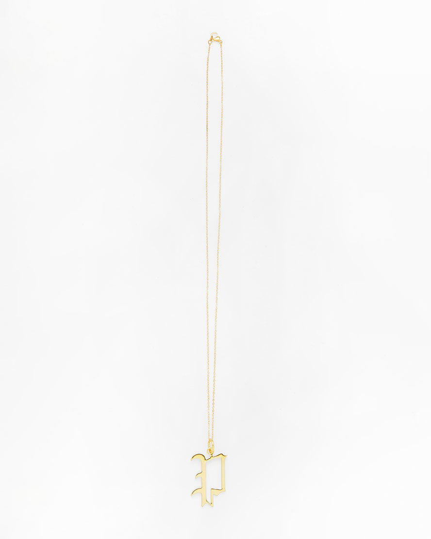 Gold Letter P Necklace