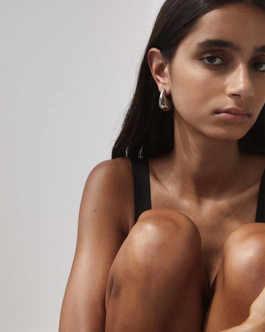 Marcello Earrings In Silver