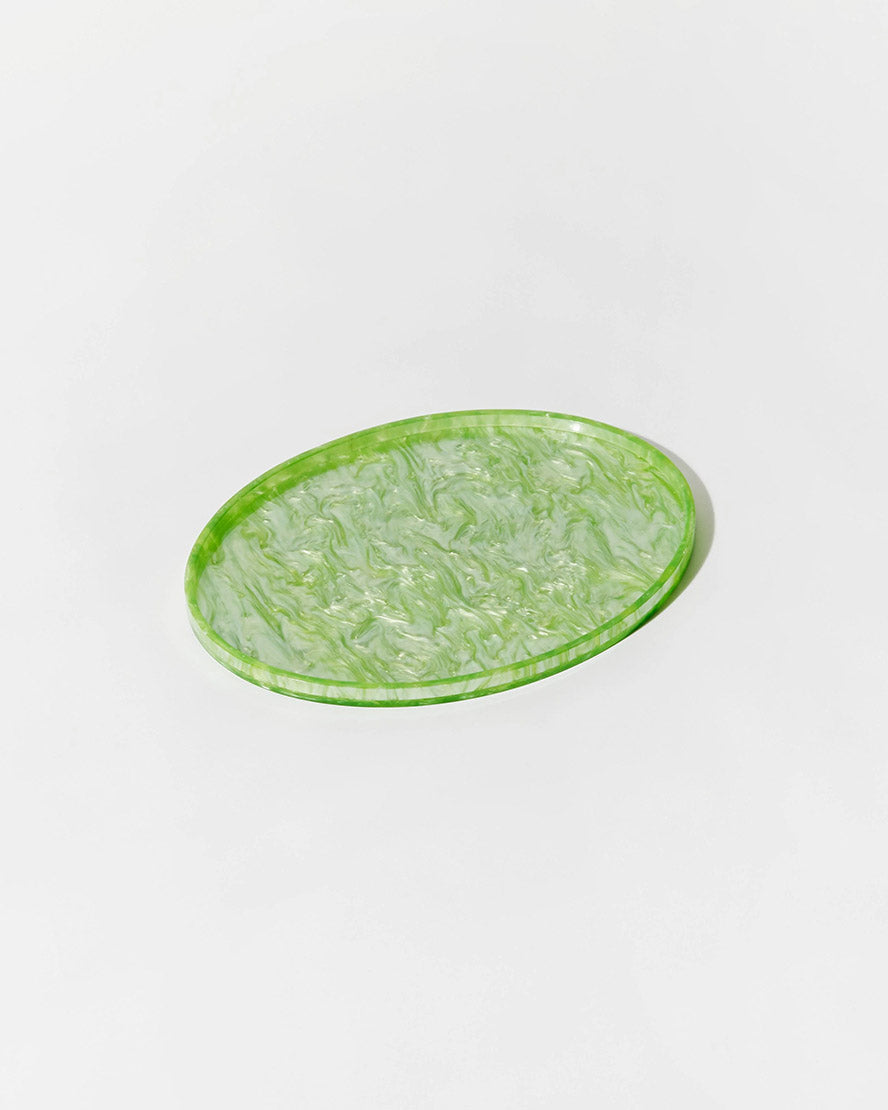 Oval Tray Green
