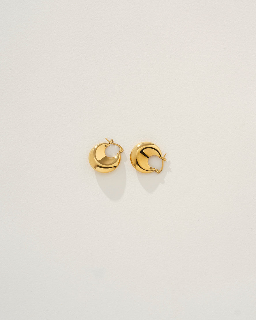 Bara Hoop Earrings Gold