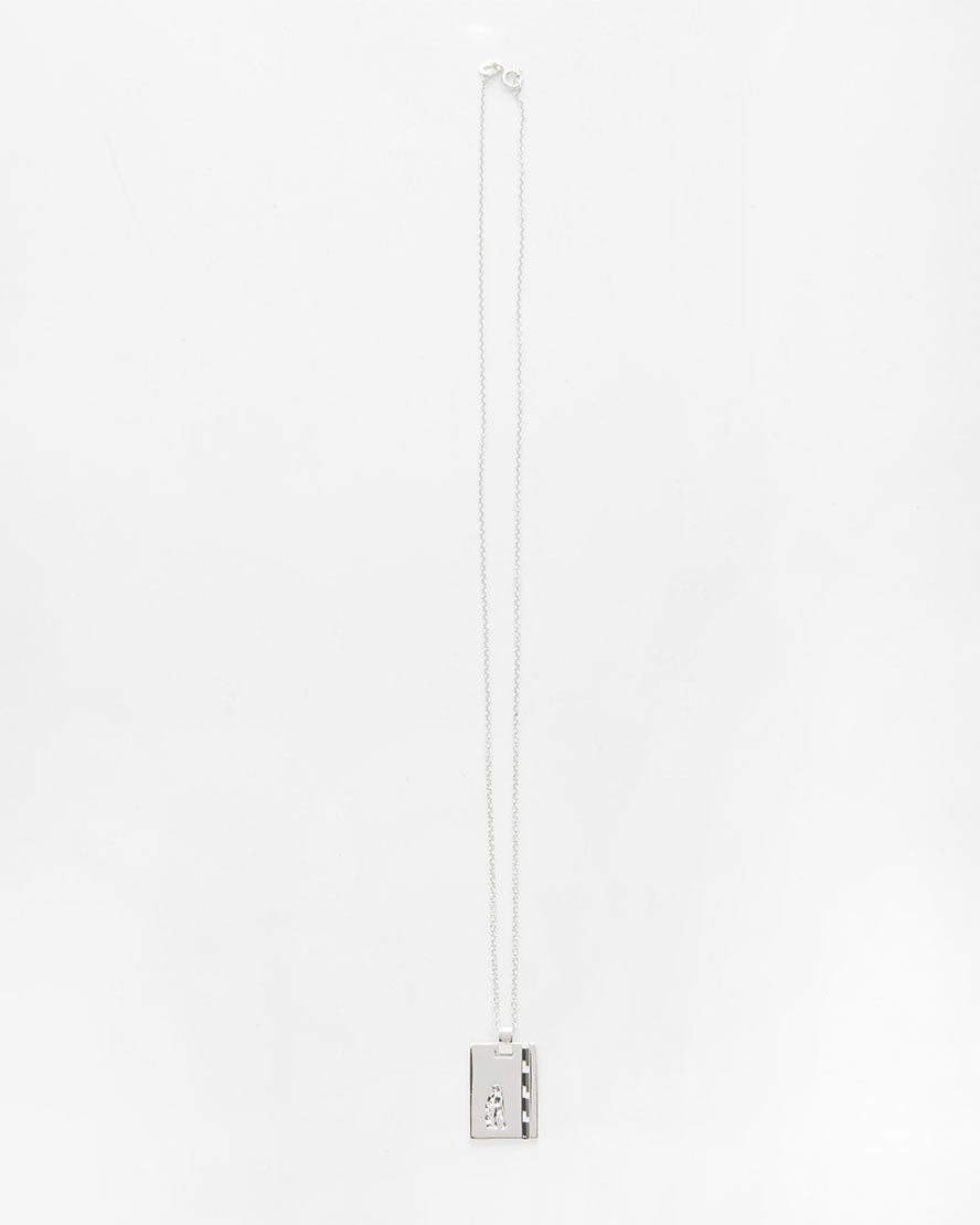 Silver Star Sign Necklace Aquarius