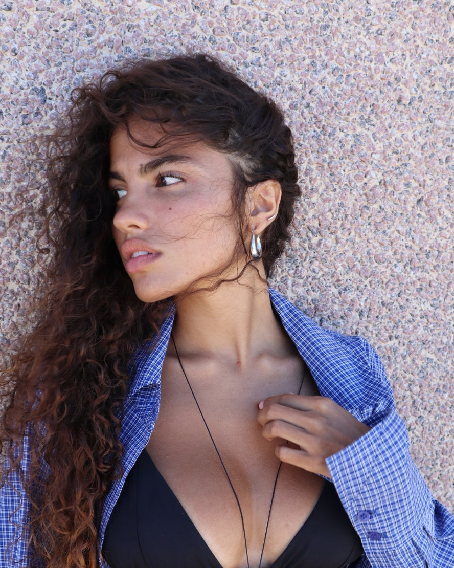 Paloma Hoops in Silver
