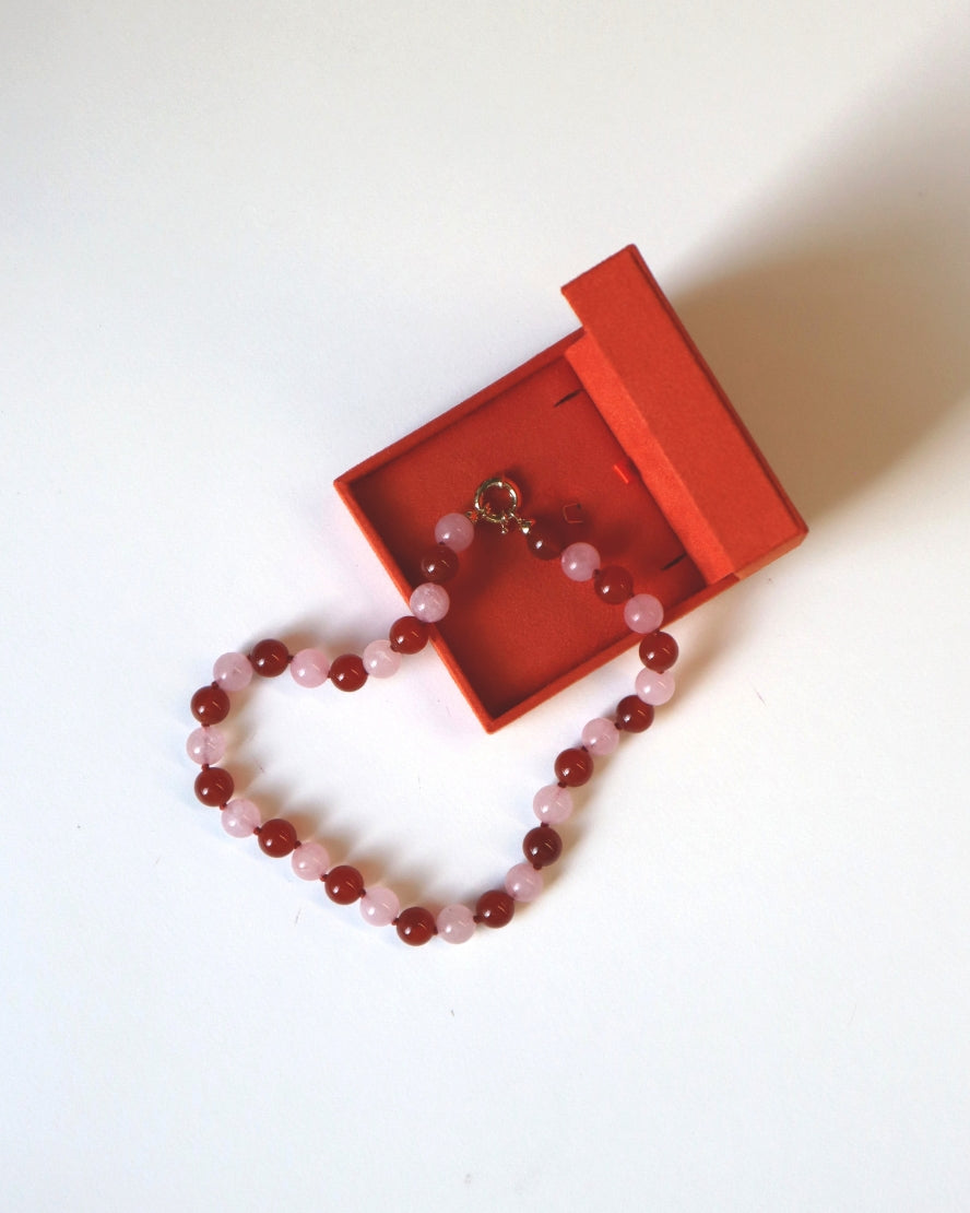 Toga Necklace Red and Pink