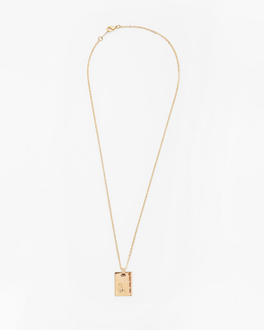 Gold Star Sign Necklace Scorpio