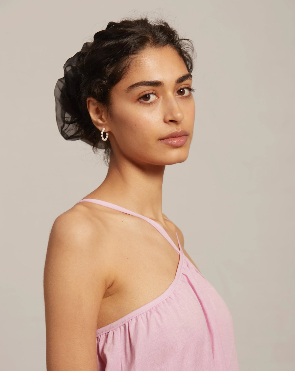 Alex Pearl Hoops - Reliquia Jewellery