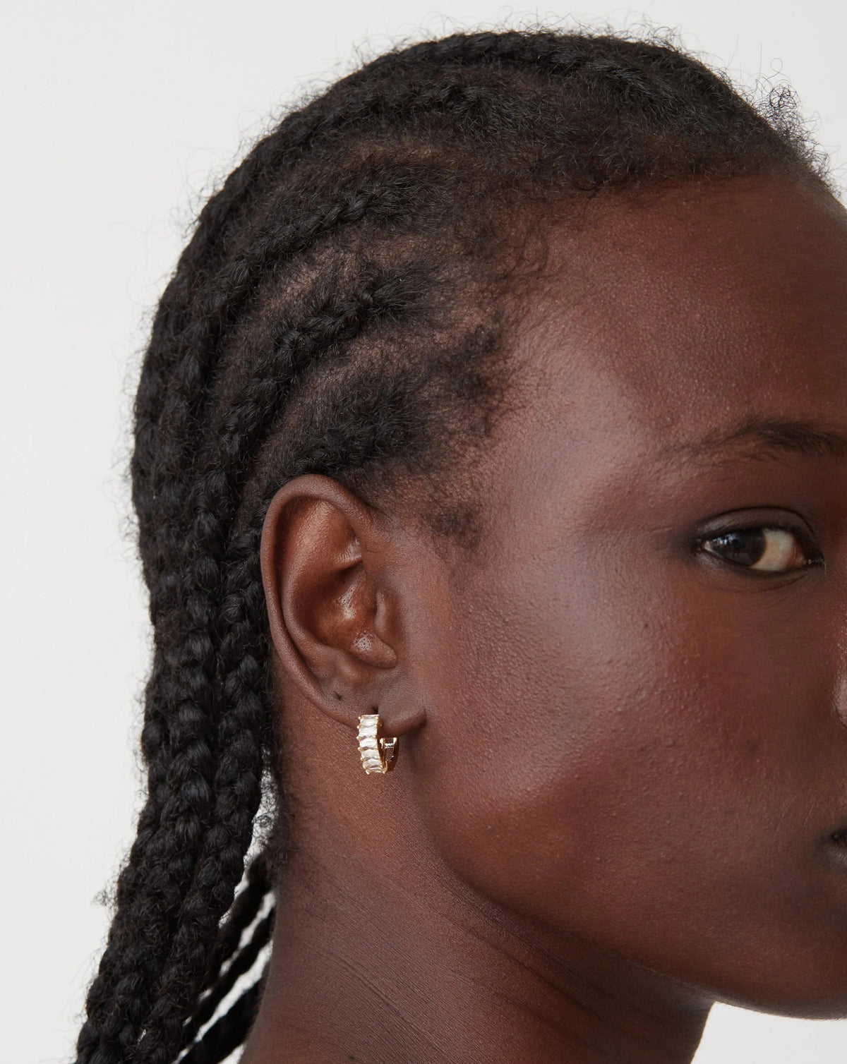 Birthstone Hoops April - Reliquia Jewellery