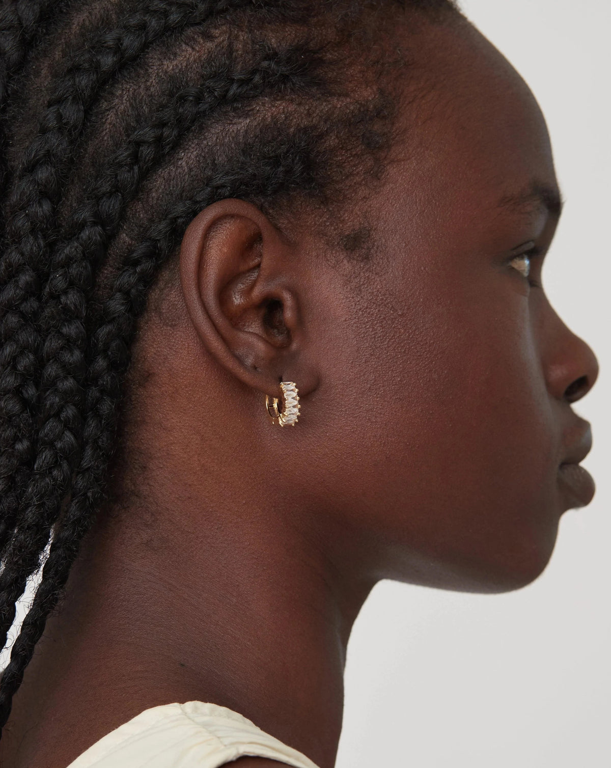 Birthstone Hoops April - Reliquia Jewellery