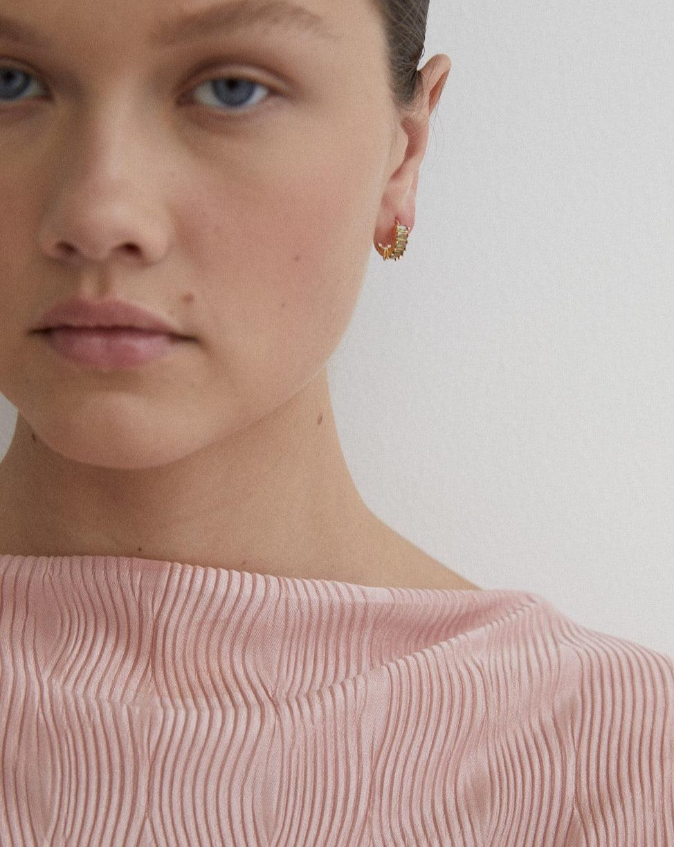 Birthstone Hoops August - Reliquia Jewellery