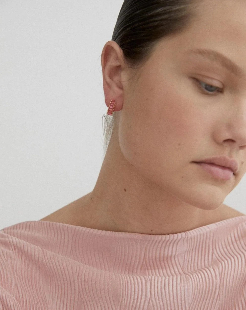 Birthstone Hoops July - Reliquia Jewellery