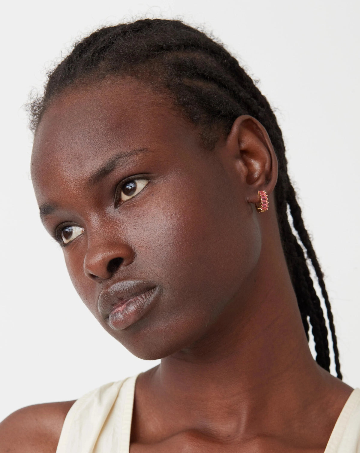 Birthstone Hoops July - Reliquia Jewellery