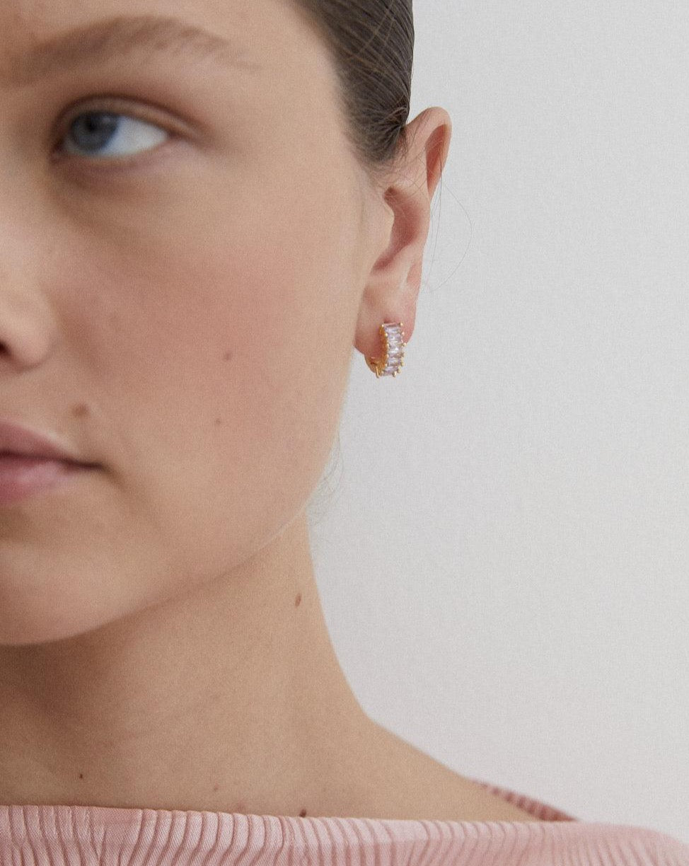 Birthstone Hoops June - Reliquia Jewellery