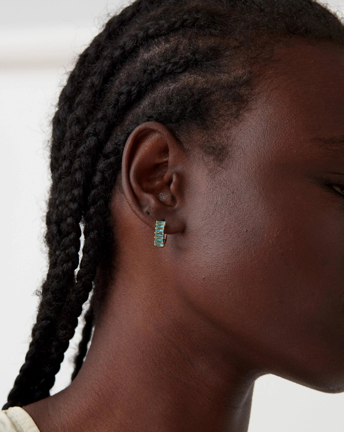 Birthstone Hoops March - Reliquia Jewellery