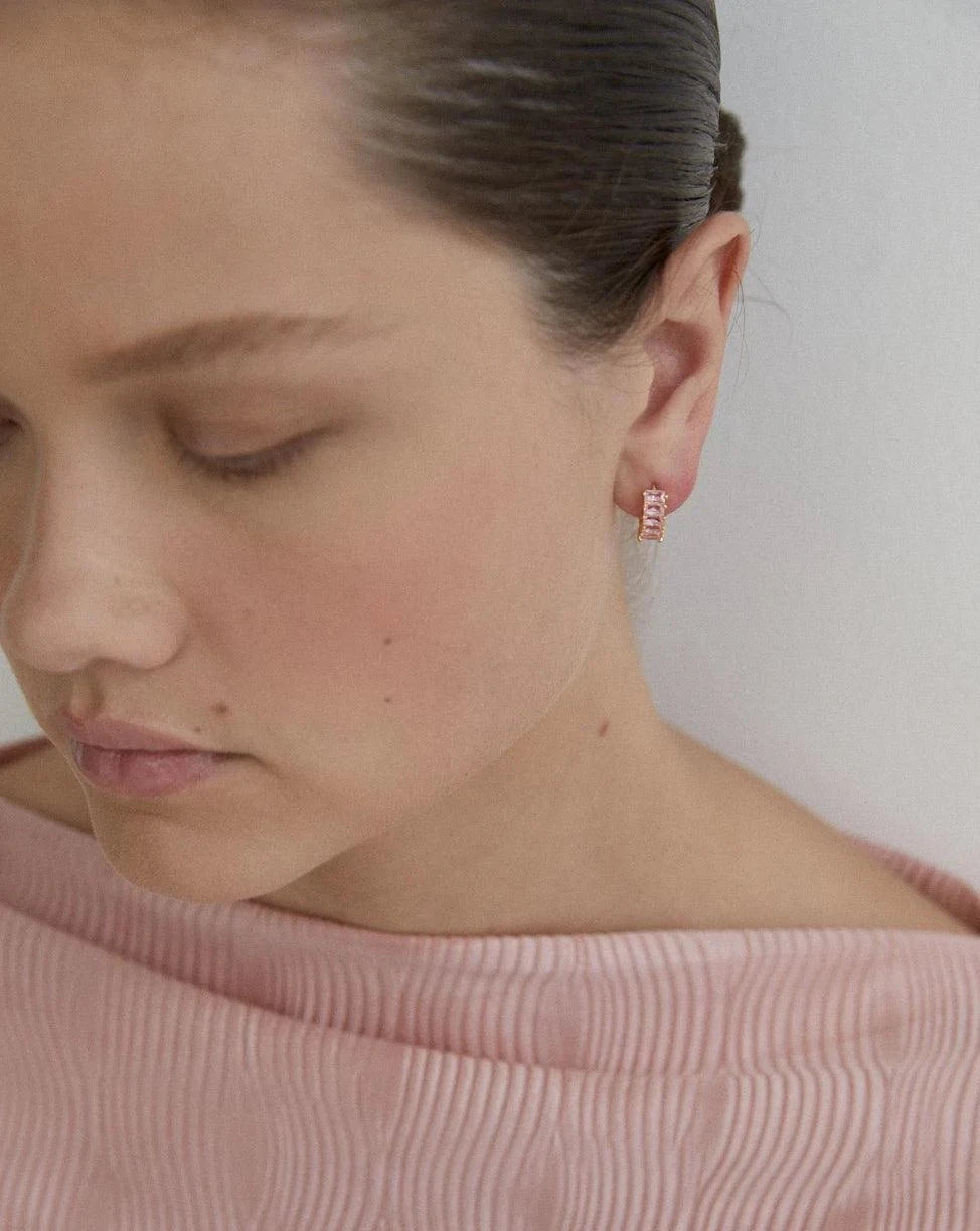 Birthstone Hoops October - Reliquia Jewellery