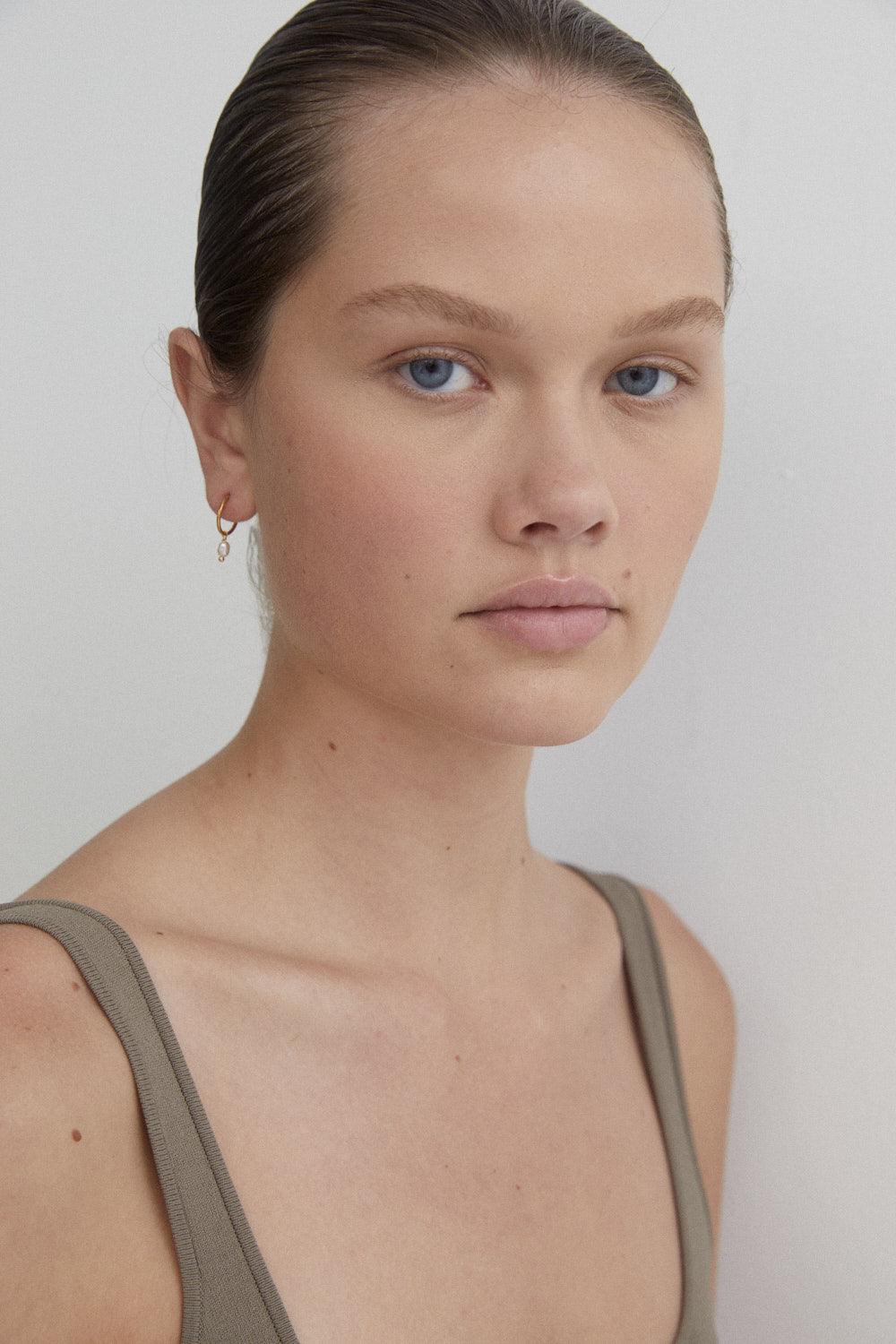 Drop Pearl Sleepers - Reliquia Jewellery