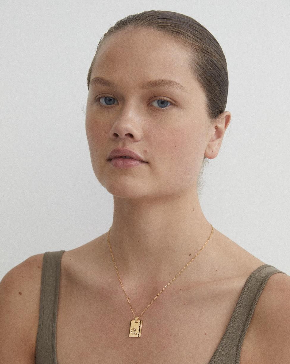 Gold Star Sign Necklace Capricorn - Reliquia Jewellery