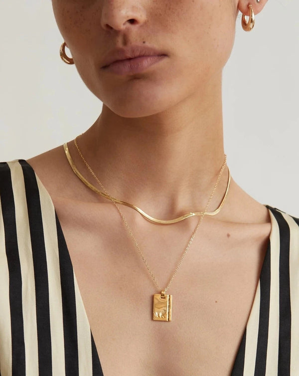 Gold Star Sign Necklace Leo Reliquia Collective