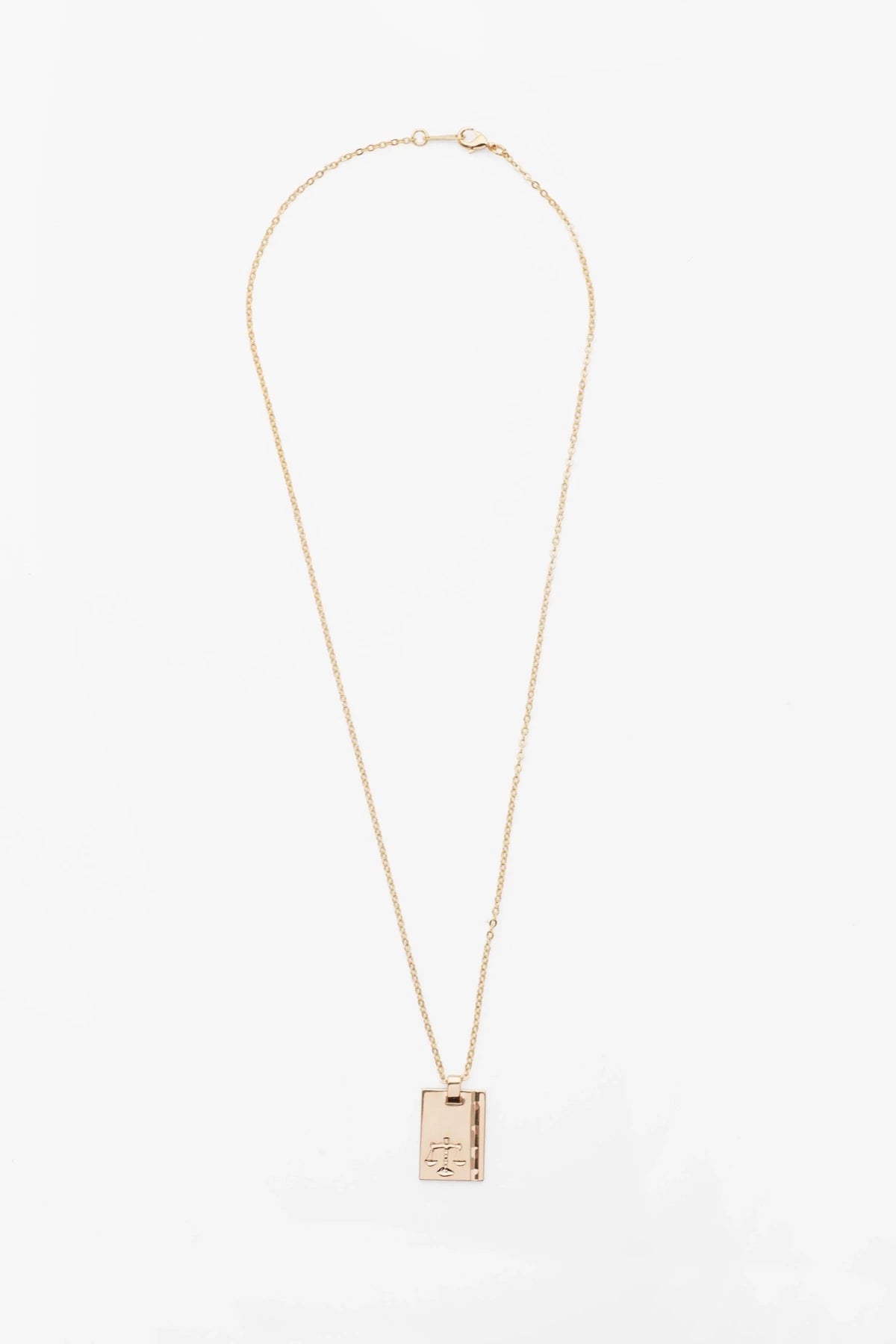 Gold Star Sign Necklace Libra - Reliquia Jewellery