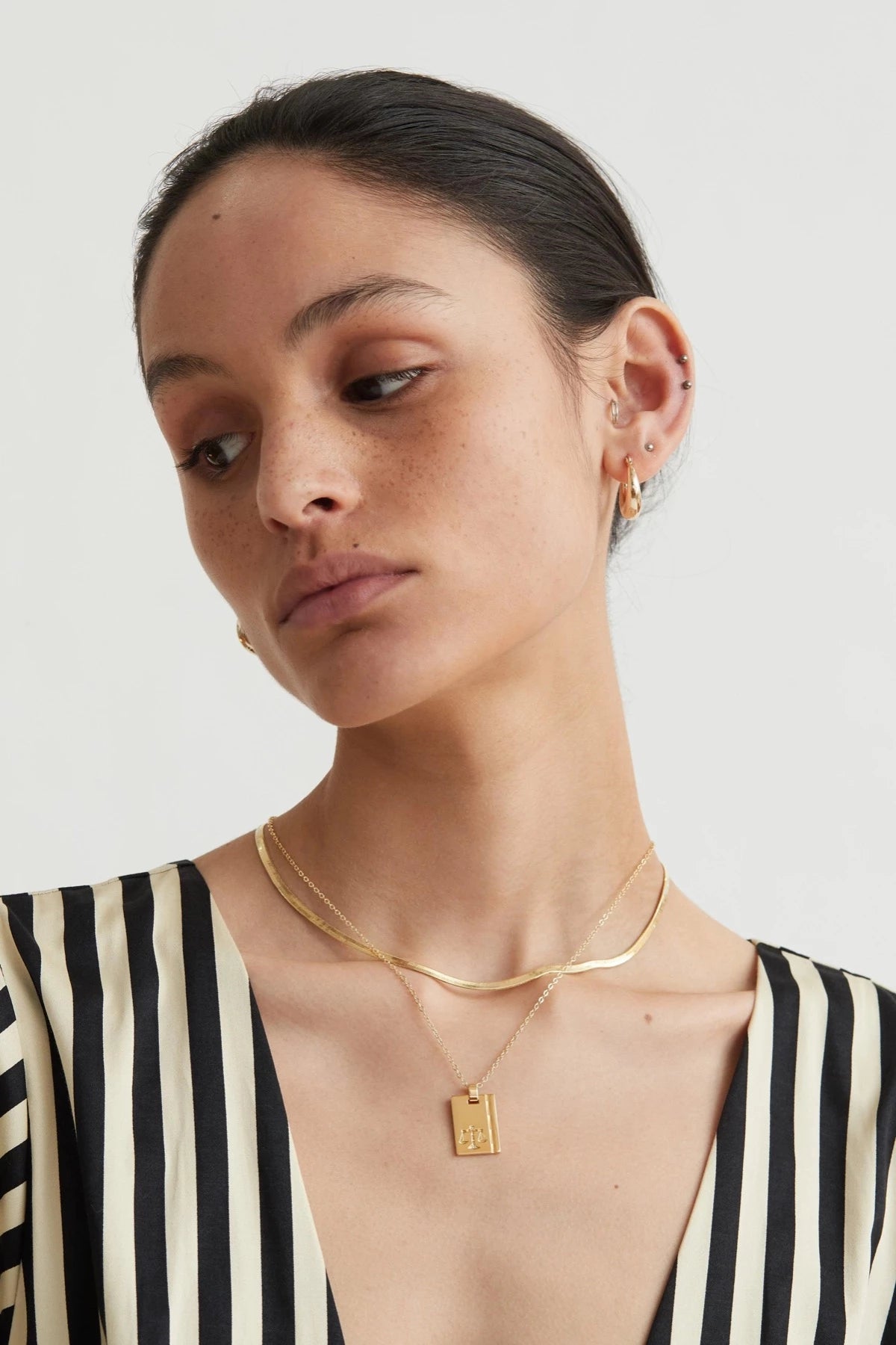 Gold Star Sign Necklace Libra - Reliquia Jewellery