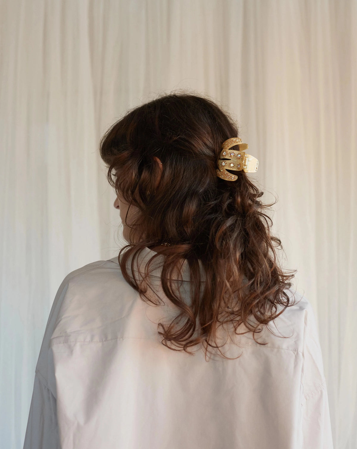 Lotus Clip in Champagne - Reliquia Jewellery