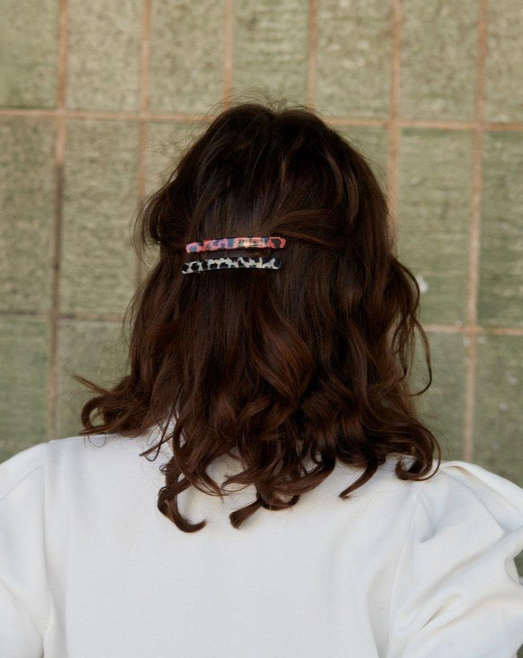 Novi Clips Red & Grey - Reliquia Jewellery