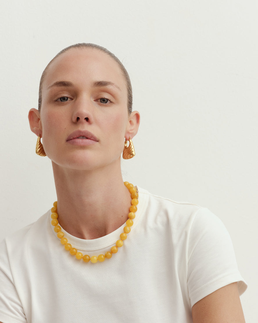 Anja Hoop Earrings Gold