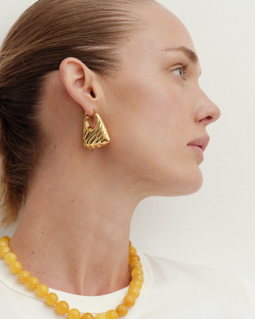 Anja Hoop Earrings Gold