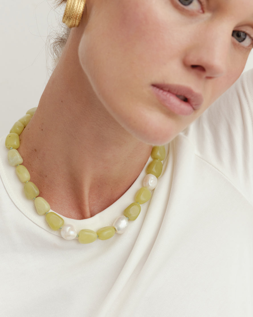 Solaya Necklace Lime