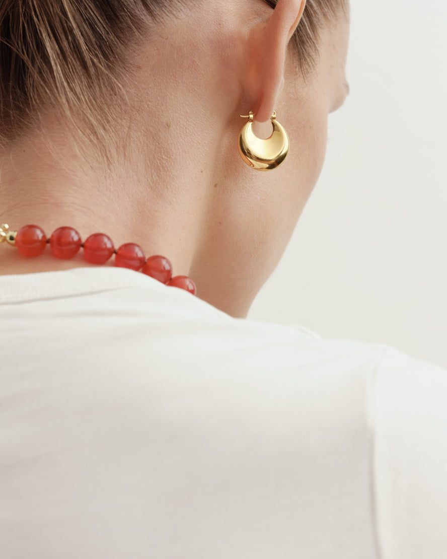 Bara Hoop Earrings Gold