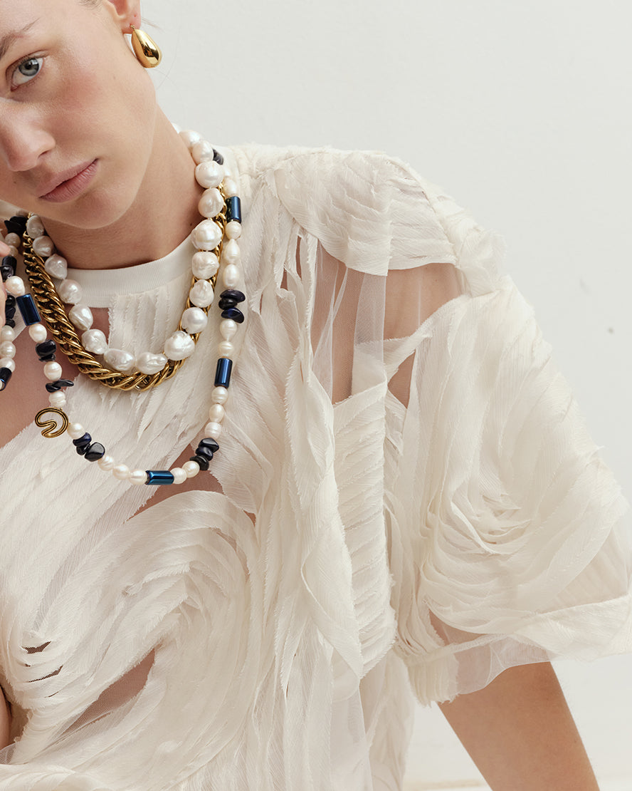 Mitzi Necklace in Pearl