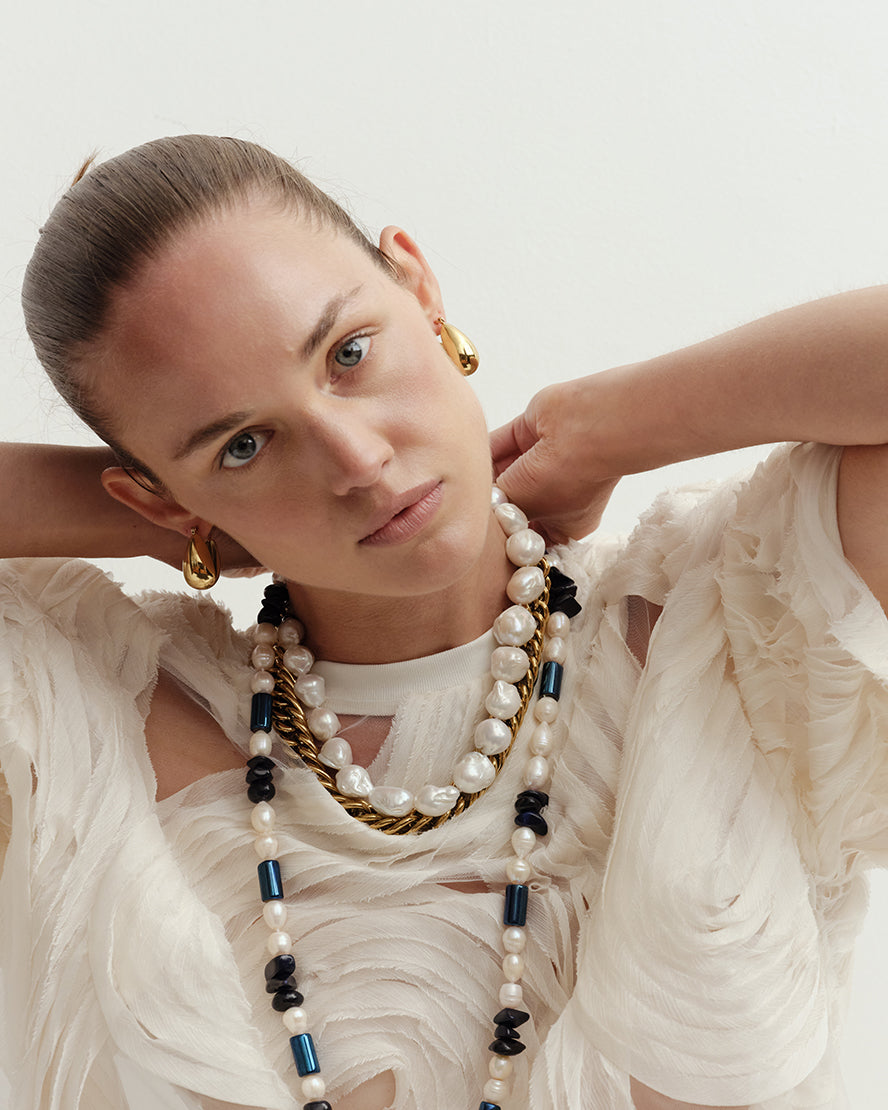 Keshi Strand Pearl Necklace