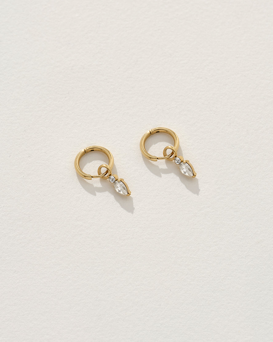 Amara Earrings in Gold/Crystal