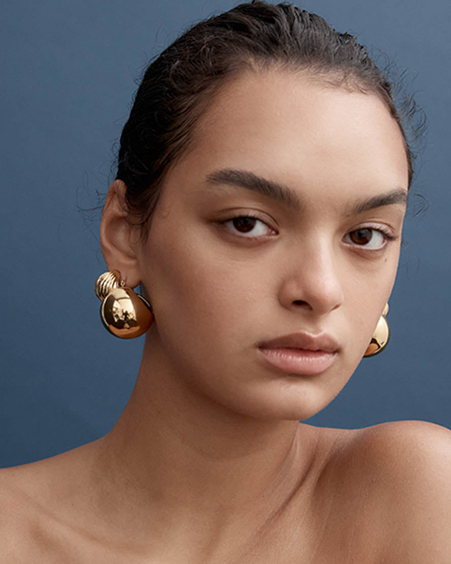 Autumn Earrings in Gold