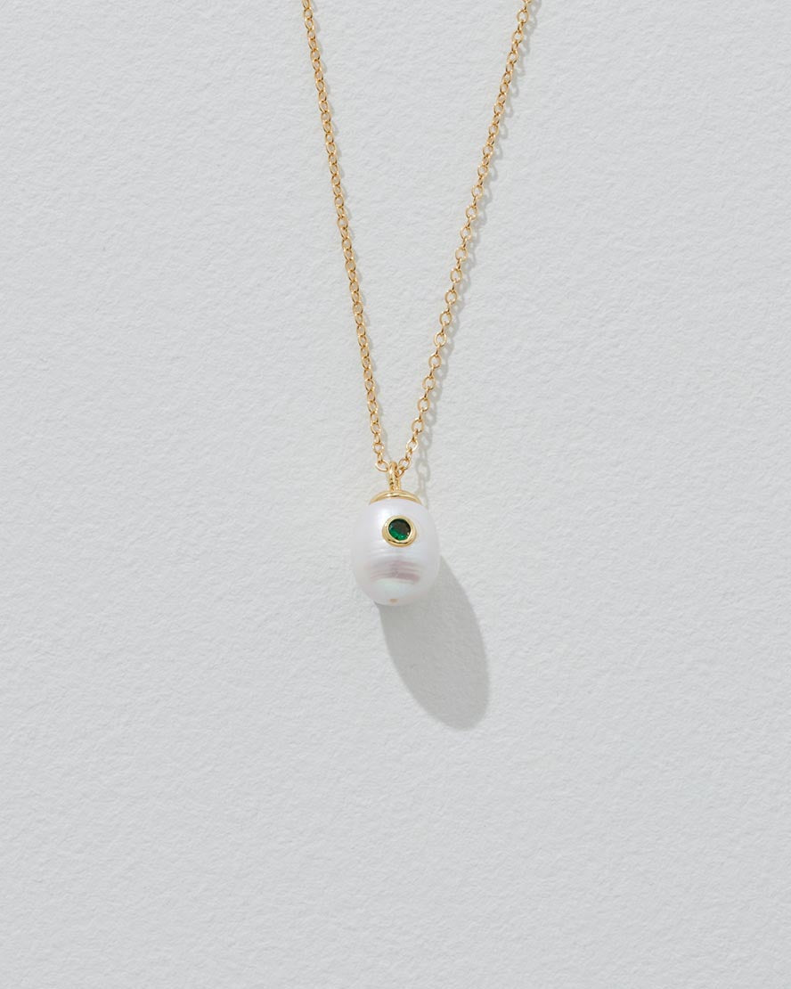 Birthstone Pearl Pendant Necklace