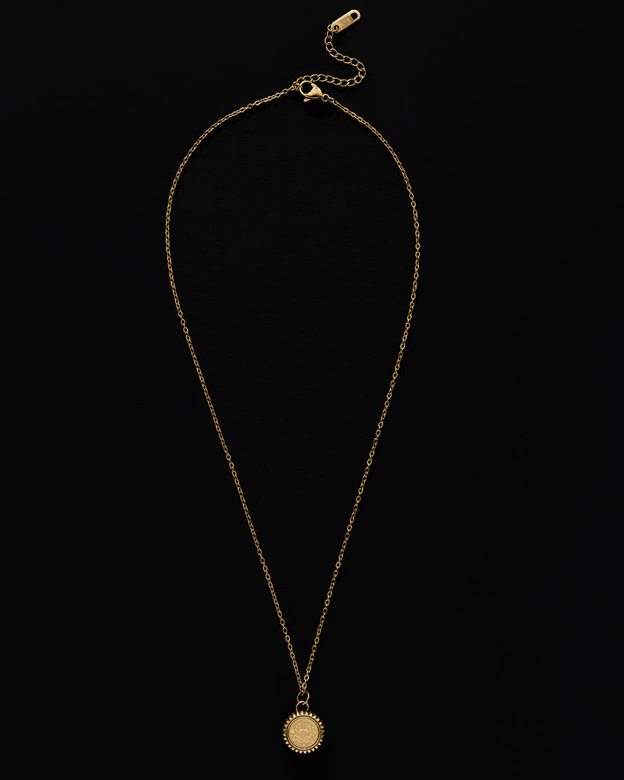 Cancer Zodiac Charm Necklace in Gold