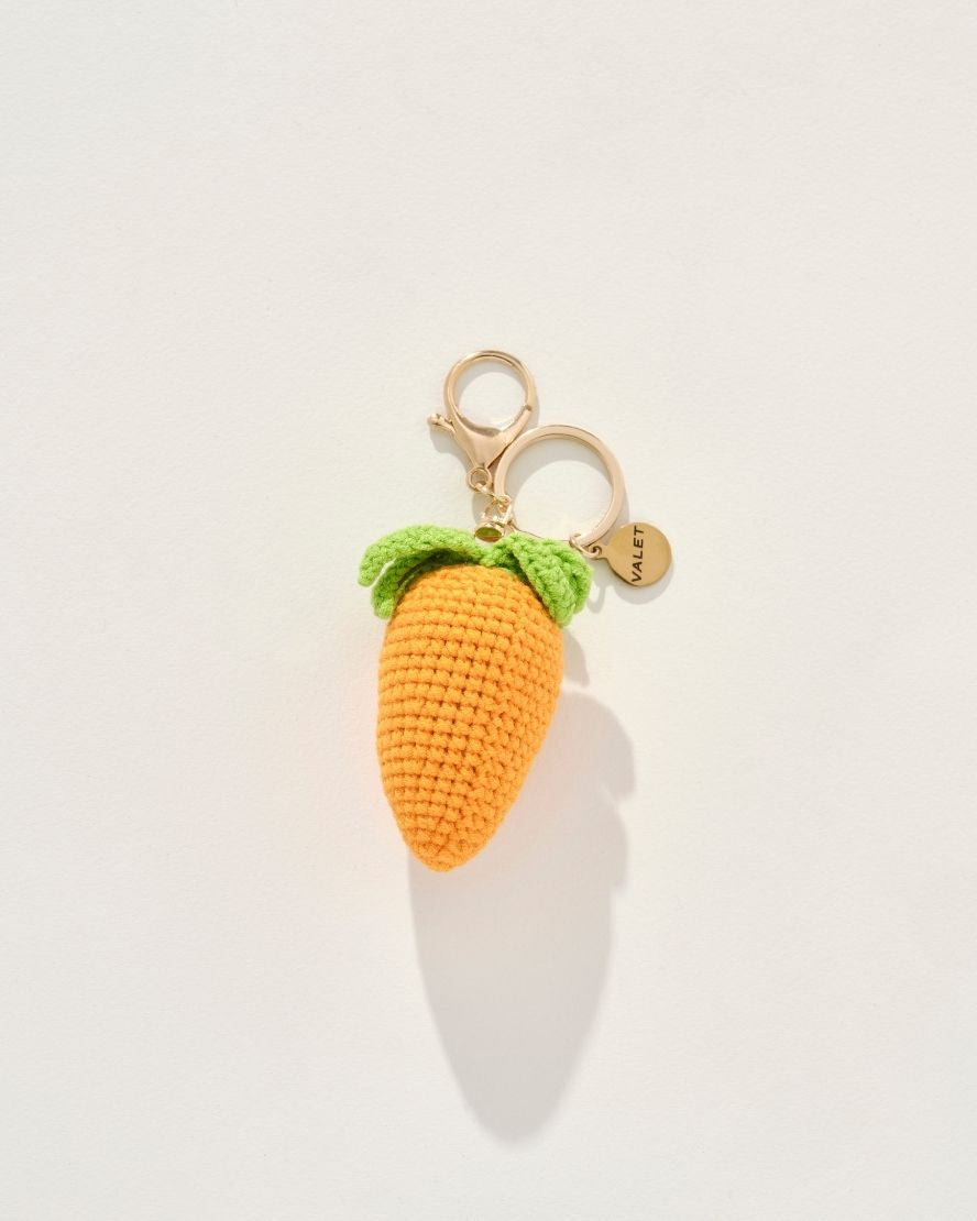 Carrot Charm in Orange/Green