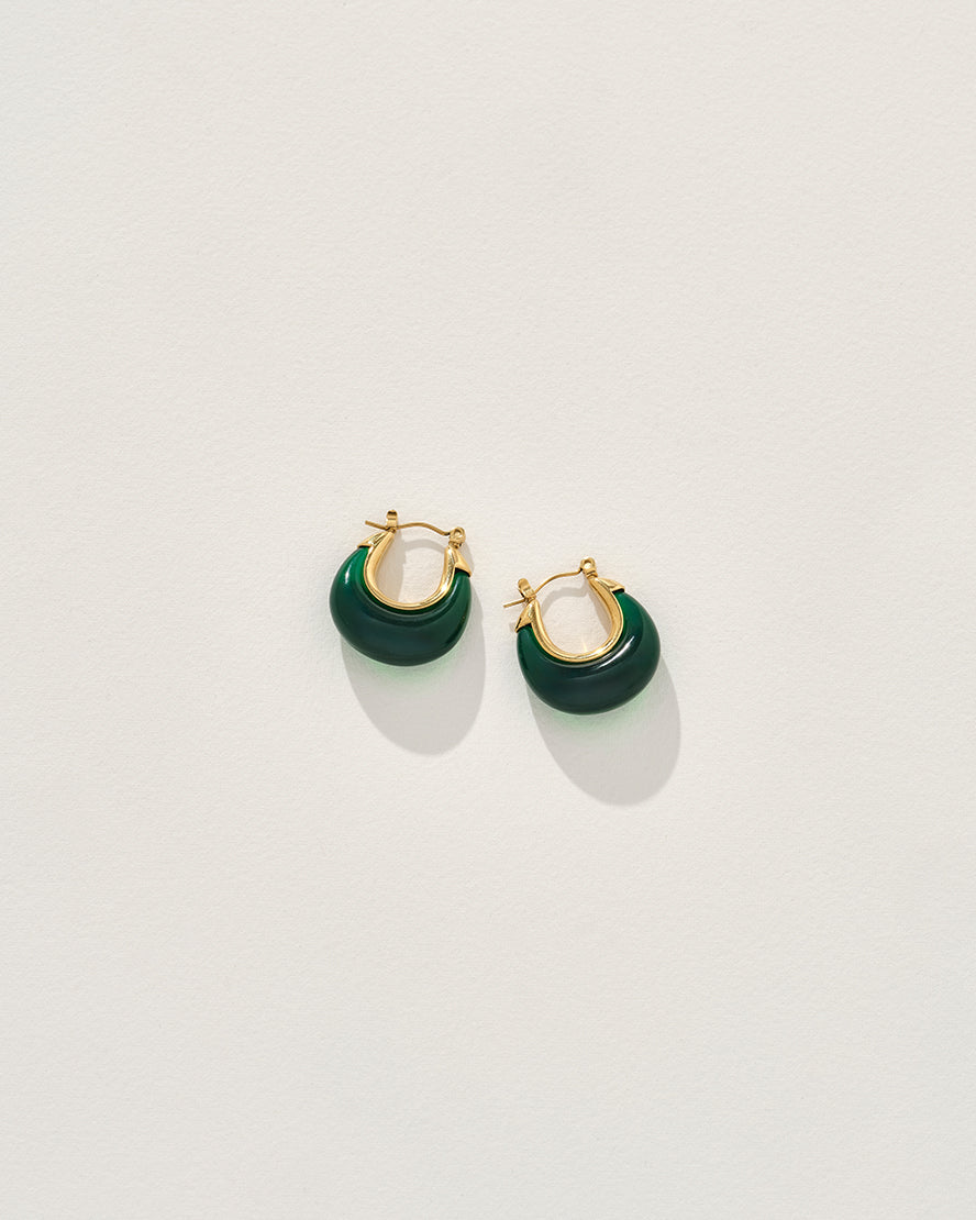 Carter Earrings Emerald