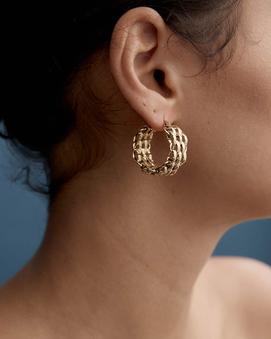 Danielle Earrings in Gold