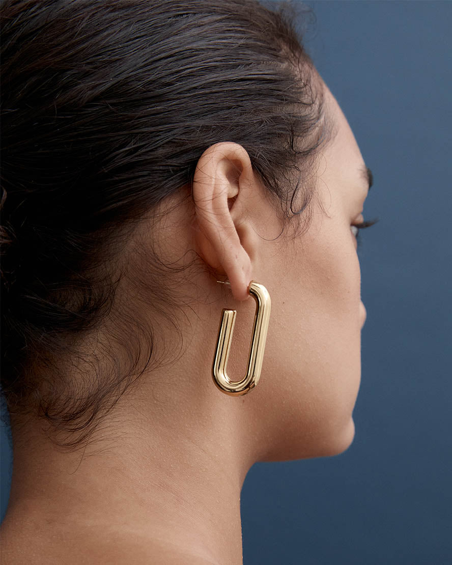 Diya Earrings in Gold