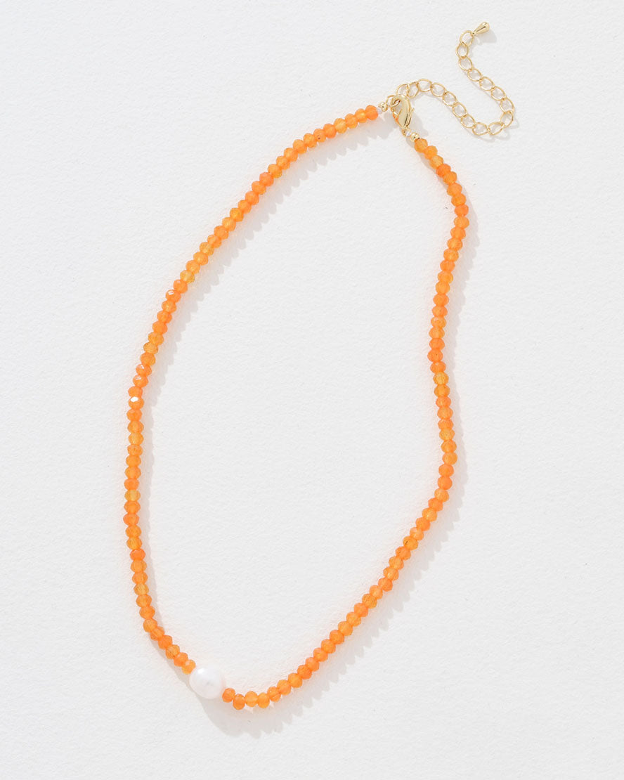 Entienne Necklace in Orange
