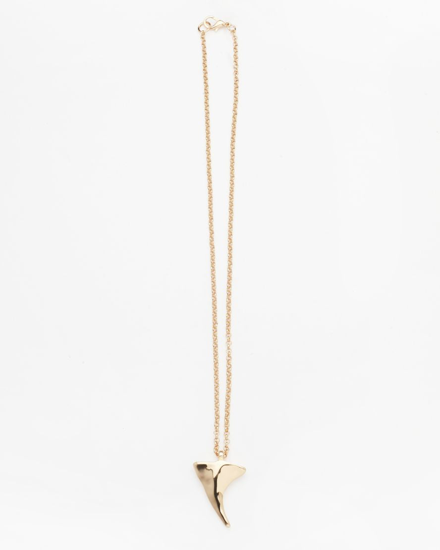 Gold Shark Tooth Necklace